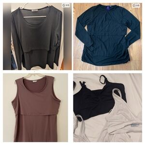 Lot Of 7 Nursing Tops and Bras - Premium Bundle